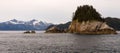 Rocky Buttes Mountain Range Gulf od Alaska North Pacific Ocean