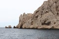 Rocky calanques coast, Marseille, France