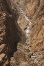 A rocky canyon in the rugged Zanskar mountain range