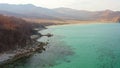 Rocky cape in the marine reserve. Wild and untouched nature. Marine reserve