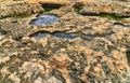 Rocky cliff background, Gozo island, Malta seaside