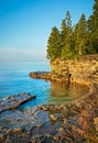 Rocky Cliff at Cave Point on Lake Michigan