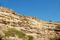 Rocky cliff in Greece Rhodes