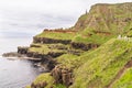 Rocky cliffs of the north Antrim coast, Northern Ireland Royalty Free Stock Photo