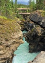 Rocky Cliffs Shaping A Gorge On The La Biche River Near The Athabasca Falls Jasper National Park