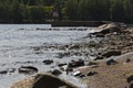 The rocky coast of the Baltic Sea