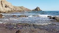 Rocky Coast of Cabo de Gata Nijar Park, Almeria, Spain. Andalusias largest protected area