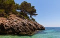 Rocky coast - Canyamel - Mallorca Royalty Free Stock Photo