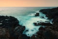 Rocky coast at Charco del Palo, Lanzerote, Canary Islands