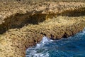 Rocky coast of the island of CuraÃ§ao