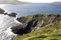Rocky coast landscape at Coumeenoole Bay in Dingle, Ireland Royalty Free Stock Photo