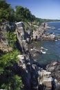 A rocky coast line. Bornholm, Denmark. Royalty Free Stock Photo