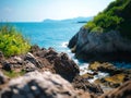 rocky coast of the sea