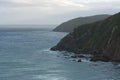 Rocky coast and the sea near the Nugget Point in the Catlins in the Central Otago in New Zealand Royalty Free Stock Photo