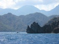 Rocky coast and seascape near Olympos, Turkey