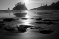 Rocky Coastal Beach at Sunset Royalty Free Stock Photo