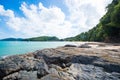 Rocky coastline on Ao Yon beach, Phuket