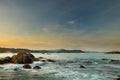 Rocky Coastline Bay Vietnam Royalty Free Stock Photo