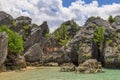 Rocky Coastline, Bermuda Royalty Free Stock Photo