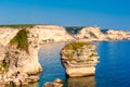 Rocky coastline of Bonifacio Corsica