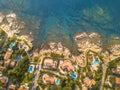 Rocky coastline cote dazur