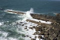 Rocky coastline in county kerry ireland Royalty Free Stock Photo