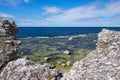 Rocky coastline of Gotland, Sweden