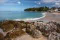 Rocky coastline in Holetown, Barbados