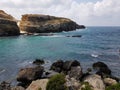 Rocky coastline in Matla Royalty Free Stock Photo