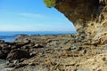 Rocky coastline near Crescent Bay, Laguna Beach, California.