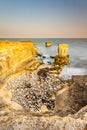 Rocky Coastline of Portland Bill at Sunset