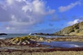 Rocky Seascape of Scottish Hebridean Island