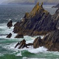 Rocky coastline at Slea Head Royalty Free Stock Photo