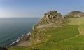 Rocky coastline of Exmoor, Devon, England