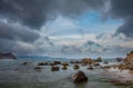 Rocky Coastline Vietnam Royalty Free Stock Photo