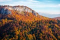 Rocky crag in evening light