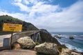 The Rocky Creek Bridge in Pacific Coast Highway (Big Sur), California Royalty Free Stock Photo