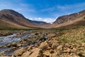 Rocky creek flowing from mountains - Tablelands, Gros Morne, Newfoundland, Canada Royalty Free Stock Photo