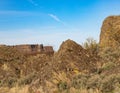 Rocky desert cliffs