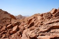 Rocky desert landscape near Eilat in Israel