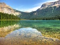 Rocky Emerald Lake Royalty Free Stock Photo