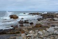 Rocky Foreshore with White Spray Witch