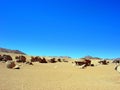 Rocky forms shaped by the wind, Siloli desert, Bolivia