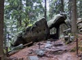 Rocky gate near summit of Cap in Adrspassko-teplicke skaly