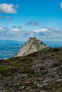 Rocky Giewont hill in Tatra mountains in Poland Royalty Free Stock Photo