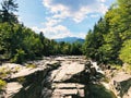 Rocky Gorge stones and water summer view Royalty Free Stock Photo