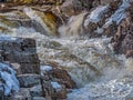 Rocky Gorge waterfall, New Hampshire Royalty Free Stock Photo