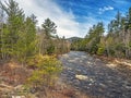 Rocky Gorge waterfall, New Hampshire Royalty Free Stock Photo