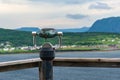 Rocky Harbour Lookout Binoculars Royalty Free Stock Photo