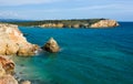 Rocky headland off Puerto Rico Royalty Free Stock Photo